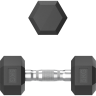Гантель гексагональная UNIX FIT обрезиненная 5 кг DBHEX5x2